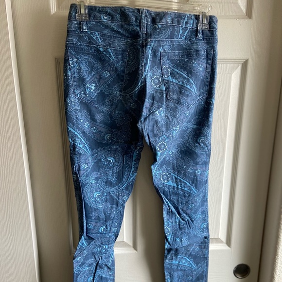 Lands’ End Canvas Paisley Skinny Jeans - Picture 4 of 4
